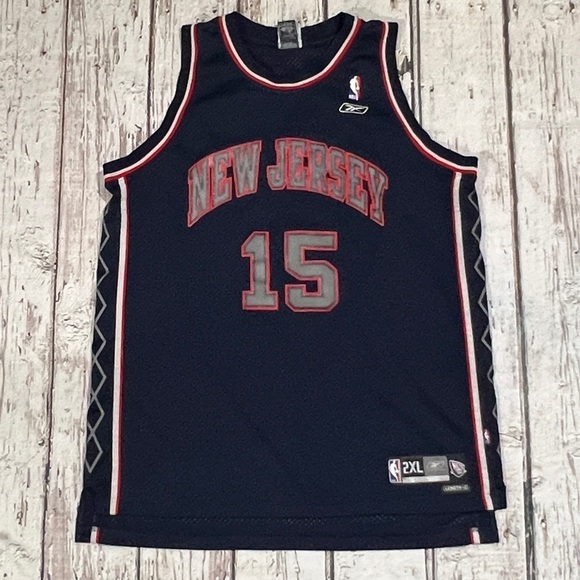 Vince Carter New Jersey Nets NBA Basketball Reebok Stitched Sports Jersey - Picture 1 of 13